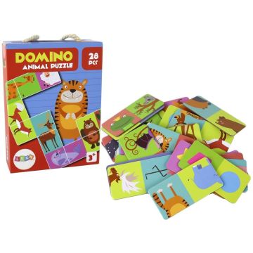 Puzzle dwustronne domino zwierzęta