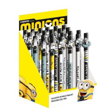 Długopis wymazywalny Minionki niebieski (24szt)