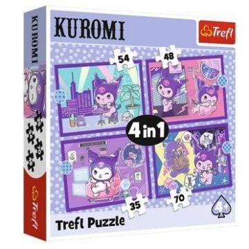 Puzzle 4w1 Dzień Kuromi Hello Kitty TREFL