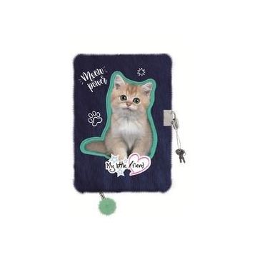 Pamiętnik z kłódką A5/96K włochacz Kitty Party