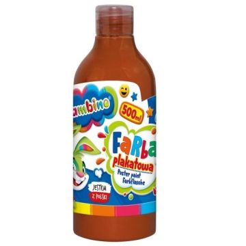 Farba plakatowa brązowa 500ml BAMBINO