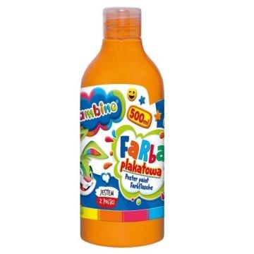 Farba plakatowa pomarańczowa 500ml BAMBINO