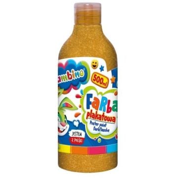 Farba plakatowa złota 500ml BAMBINO