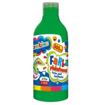 Farba plakatowa zielona 500ml BAMBINO