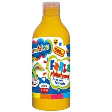 Farba plakatowa żółta 500ml BAMBINO