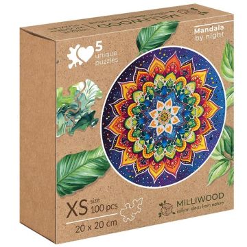 Puzzle drewniane 100 Nocna mandala ALEX