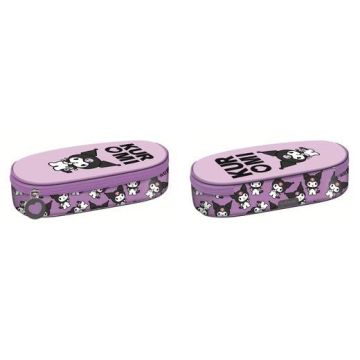 Piórnik saszetka z wewnętrzną klapką Kuromi violet