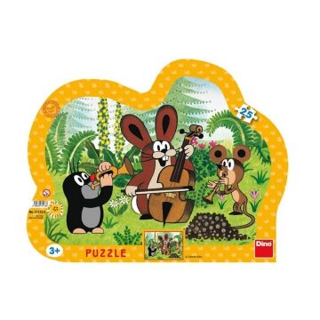 Puzzle 25 ramkowe Krecik Orkiestra przyjaciół