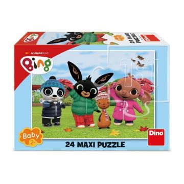 Puzzle baby 24 Królik Bing jesienną porą