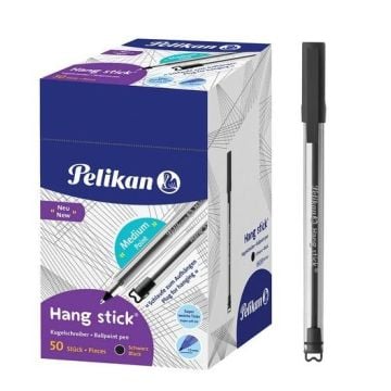 Długopis Hang Stick czarny (50szt) PELIKAN