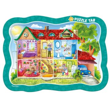 Puzzle ramkowe. Mysi domek