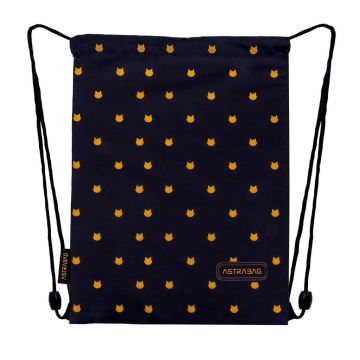 Worek na obuwie Astrabag Fluffy Kitty Blacka AD1