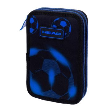 Piórnik podwójny bez wyp Head Neo Blue Football