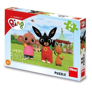 Puzzle Królik Bing i przyjaciele na lodach 24el