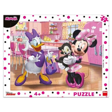 Puzzle ramkowe Myszka Minnie i Daisy 40el