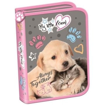 Piórnik dwuklapkowy bez wyposażenia Cat&Dog