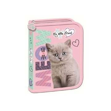 Piórnik dwuklapkowy bez wyposażenia Fluffy Kitty