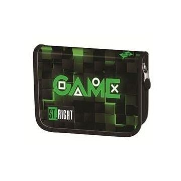 Piórnik dwuklapkowy bez wyposażenia Green Game