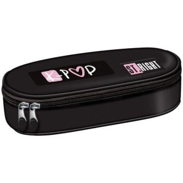 Piórnik saszetka z wewnętrzną klapką Pink K-Pop
