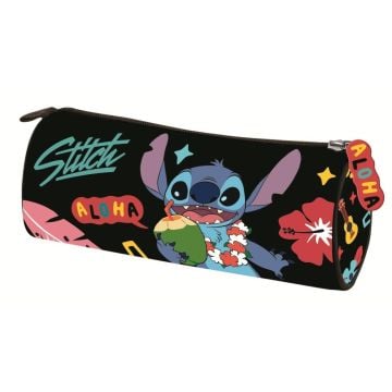 Piórnik tuba Stitch Black Aloha