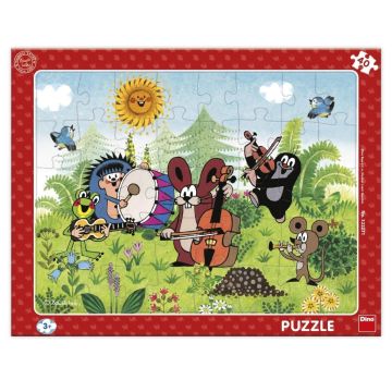 Puzzle ramkowe Krecik Orkiestra 40el