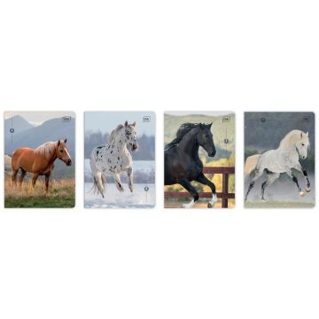 Zeszyt A5/32K 3kol linia 70g UV Wild Horses(10szt)