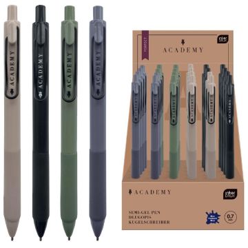 Długopis automat grip Perfect Academy nieb (24szt)