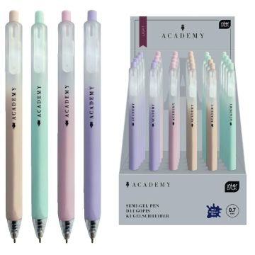 Długopis automat Light Academy pastel nieb (24szt)