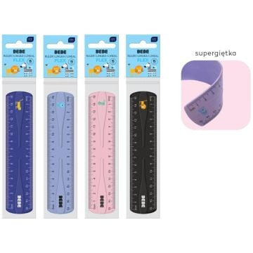 Linijka Flex 15cm Bebe Kids mix