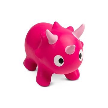 Skoczek dziecięcy dmuchany Dinu pink