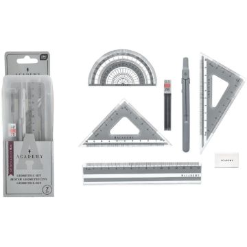 Zestaw geometryczny w pudelku Smart Academy 7el