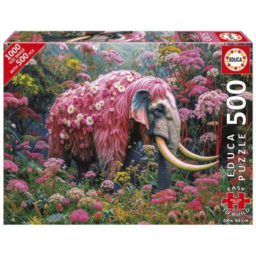 Puzzle 500 Kwiatowy słoń