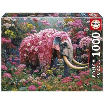 Puzzle 1000 Kwiatowy słoń
