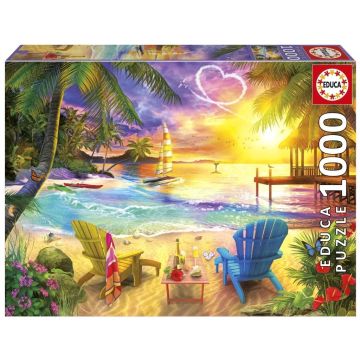 Puzzle 1000 Kocham plażę