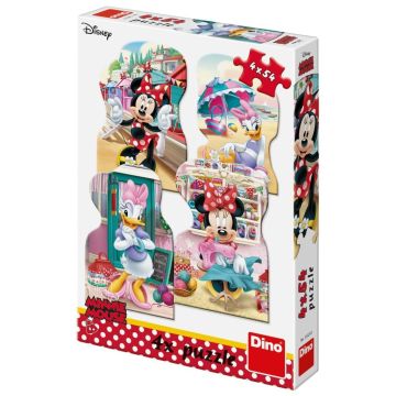 Puzzle 4w1 4x54 Myszka Minnie i Daisy