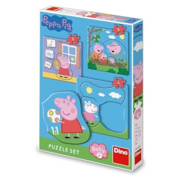 Puzzle Baby 3w1 Świnka Peppa