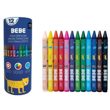 Kredki świecowe 12 kolorów Bebe Kids