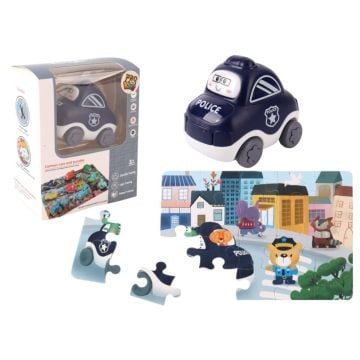 Auto puzzle Przygoda drogowa policja