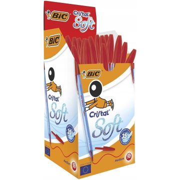 Długopis Cristal Soft czerwony (50szt)