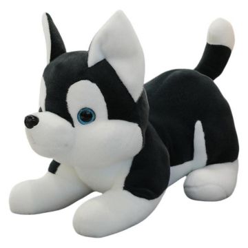 Maskotka przytulanka Husky czarno biały 30cm
