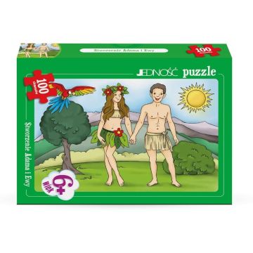 Puzzle Stworzenie Adama i Ewy 100el