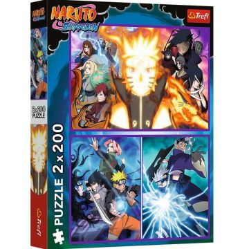 Puzzle 2x200 Ninja z Wioski Ukrytego Liścia TREFL