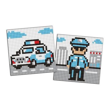 Diamentowa mozaika naklejka Kids - Oficer policji