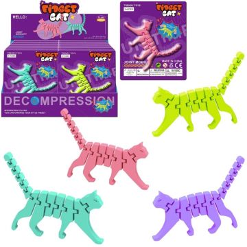 Kot ruchome segmenty 3d fidget 4 kolory