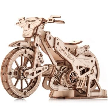 Puzzle drewniane 3D - Motocykl Żużlowy