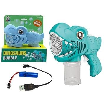 Pistolet do baniek na baterie Dinozaur