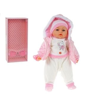 Lalka bobas ze smoczkiem i polskim głosem 45cm