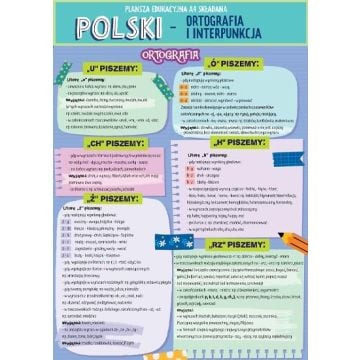 Karta edu składana j. polski - polszczyzna A4