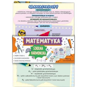 Ściąga harmonijka matermatyka - ostrosłupy B6