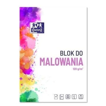 Blok do malowania A3/20K biały (10szt) OXFORD
